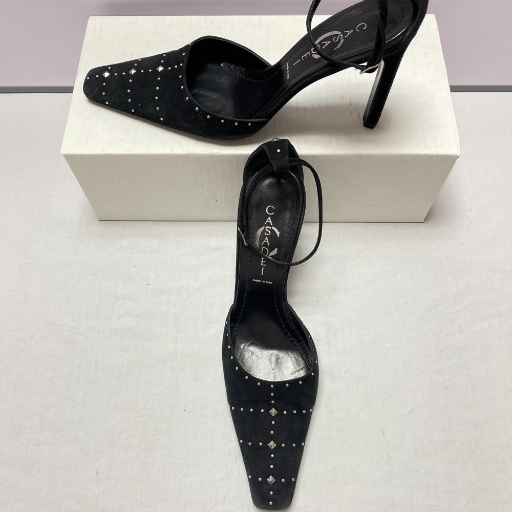 1395-Casadei Ankle Strap High Heels